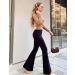 HEGALY Women's Flare Yoga Pants | High Waisted Crossover Leggings | Buttery Soft Bootcut Fitness Pants in Medium Black - Buy Online on GoSupps.com
