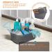Casabella Plastic Cleaning Storage Caddy with Handle - 1.85 Gallon - Gray and Orange - Buy Online on GoSupps.com