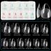 Noverlife 550PCS Short Almond Soft Gel Nail Tips Clear - Full Cover Half Matte Almond Shape Fake Nails with Case for DIY Nail Salon Manicure - Soak Off Extensions - Buy Online on GoSupps.com