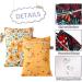 SEAUR Waterproof Diaper Pockets with Zipper - 2 Pack Cloth Diamond Pockets for Baby & Toiletries (18x25 cm) - Portable & Stylish Storage Solution - Buy Online on GoSupps.com