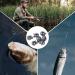 Qunweidi 100Pcs Fishing Weights Sinkers Kit - Round Split Shot Sinker & Egg Sinkers Combo - 5 Sizes - 0.007oz to 0.07oz - Silver - Buy Online on GoSupps.com