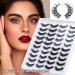 Buy 3D Fluffy Russian Strip Lashes - Volume & Curl Cat-Eye Look 20 Pair - Contact Lens Friendly - Buy Online on GoSupps.com