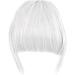 Silver Gray Clip In Bangs Hair Extensions - Thick Straight Hairpiece for Women - Buy Online on GoSupps.com