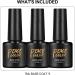 PEACECOLOR 3 x 7ml Base Coat for Gel Nail Polish Soak Offer U V LED Gel Nail Poslih Base Coat Nail Art Supplies Strong Adhesion Long Lasting Manicures A3 - Buy Online on GoSupps.com