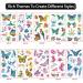 Colorful Butterfly Temporary Tattoos - 10 Sheets for Kids and Women | Fake Face & Body Tattoos - Perfect for Parties and Gifts - Buy Online on GoSupps.com