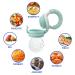 BEBI BORN Baby Fruit Teat - 1 Teat + 3 BPA-Free Silicone Teats (3-24 Months) | Safe & Versatile Fruit Teat for 4+ Months | Blue Teat with Usage Instructions - Buy Online on GoSupps.com
