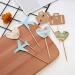 36 Pieces Travel Themed Cupcake Toppers Set Airplane Cupcake Toppers Map Heart Cake Toppers for Travel Themed Baby Shower Party Decorations (Blue and Brown) - Buy Online on GoSupps.com