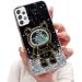 Tivenfezk Nadoli for Samsung Galaxy A73 5G Treibsand B r Astronaut Hidden Stand Shell cartoon glitter astronaut stand Soft silicone bling cell phone case transparent protective cover samsung galaxy a73 5g black