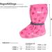 Playshoes Unisex Kid's Waterproof Fleece-Lined Footies - Medium Pink Hearts - Buy Online on GoSupps.com