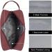 Travel Toiletry Wash Bag for Men and Women | Dopp Kit Shaving Bag | Jujube Red - Buy Online on GoSupps.com