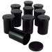 Unconventional Panda Black Film Canisters - Sturdy Plastic - for Geocaching or Small Parts (10 Pack)