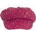 Greatlookz Fashion Glitter Sequin Trim Newsboy Cap in Fuchsia - Buy Online on GoSupps.com