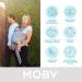 Moby Easy-Wrap Carrier: Baby Carrier and Wrap in One for Newborns to Toddlers | Holds up to 33 lbs | Smoked Pearl - Buy Online on GoSupps.com
