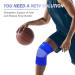 Knee Braces for Pain Relief - uxcell Knee Compression Sleeve for Running & Joint Support - Breathable Brace for Men & Women Size L - Buy Online on GoSupps.com