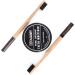 Duamy Activated Carbon Powder for Teeth Whitening - Natural Coconut Formula + 2 Toothbrushes with Activated Carbon Bristles (60g) - Buy Online on GoSupps.com