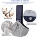 Cuby Dog Sling Carrier for Small Dogs & Cats - Travel Pet Bag (Grid Tissue Blue) - Lightweight & Comfortable - Buy Online on GoSupps.com