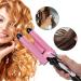 3 Barrel 28mm Ceramic Electric Curling Iron - Quick Heating Anti Burn Tourmaline Infused Hair Waver for Wet & Dry Styling - International Shipping Available - Buy Online on GoSupps.com