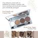 Honeybee Gardens Hot Chocolate Eye Shadow Palette - Vegan, Gluten-Free, Paraben-Free | Natural Ingredients - Net Wt 1.3g - Buy Online on GoSupps.com