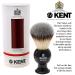 Kent BLK8S Shaving Brush Set with Ultra-Soft Synthetic Bristles and Black Resin Handle + VSB2 Large Black Shaving Brush Stand - Buy Online on GoSupps.com