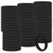cobee Hair Bobbles for Women  100 Pcs Nylon Hair Ties No Damage for Thick Hair Seamless Soft Hair Bands Bulk Hair Ties Ponytail Holders Headbands Stretch Hair Bands Accessory(Black)