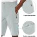 Men's Quick Dry Bermuda Stretch Cargo Shorts - Light Grey - Size Medium - Buy Online on GoSupps.com