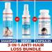 Hair Growth Shampoo & Serum Capsules | Ultra Strength Hair Thickening Spray | Hair Loss Prevention Supplement - 4oz & 60 Caps - Buy Online on GoSupps.com