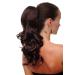 WIG ME UP - JL-3024-4T33 Hairpiece/braid wavy medium length (40 cm) 1 clip + elastic band brown mix