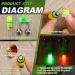 120 Pcs LED Night Fishing Rod Bait Alarm and Indicator Set - Dual Ring Bite Alarm, Glow Fishing Light, Portable Accessories - Green and Red Light - Buy Online on GoSupps.com