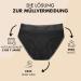 3th Periods Underwear Set | Organic Cotton Menstrual Underwear | Leak-Proof & Washable | Hygienic Black 3-Pack (L) - Zenaphyr - Buy Online on GoSupps.com