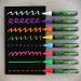 Neon Liquid Chalk Markers - 8 Bold Colors - Use on Blackboards, Glass, Windows, and Mirrors - Wet/Dry Erase Pens for Easy Cleanup - Buy Online on GoSupps.com