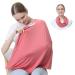 NeoTech care Baby Nursing Cover Breastfeeding Scarf - Soft Fabric - Pink