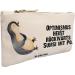 Mr. & Mrs. Panda Size S Small Penguin Laugh Makeup Bag | Funny Cosmetic Case Gift & Feather Folder for Cosmetics - Buy Online on GoSupps.com