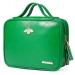 LACATTURA Hanging Toiletry Bag for Women, Leather Travel Makeup Bag, Large Cosmetic Organizer, 4 Layers Portable Waterproof Hygiene Bag, Bathroom Organizer for Shampoo, Make up, Personal Item, Green