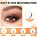Lash Clusters Individual Lashes 288 Clusters False Eyelash Extensions for DIY Home Application | 10-40D Curl-D | Mix8-16mm - Buy Online on GoSupps.com