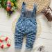 KIDSCOOL SPACE Baby Denim Overalls | 3D Cute Cartoon Jean Dungarees | Blue-2156 | 6-12 Months - Buy Online on GoSupps.com