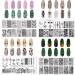 Geometric Nail Stamping Plates Set - 4Pcs Nail Templates for Art Stamping Kit - Buy Online on GoSupps.com