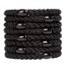 GYGYL 8Pcs Black Hair Ties for Women Girls Elastics Hair Bands Ponytail Holders for Thick Hair No Damage No Crease Hair Elastics