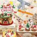 Christmas Cupcake Toppers 73Pcs Santa Claus Christmas Tree Gingerbread Man Snowman Elk Socks Gift Cake Decorations for Merry Christmas Party Supplies - Buy Online on GoSupps.com