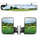 10L0L Newest Golf Cart Mirrors Contains Folding Side Mirrors and Rear View Mirror Universal for Club Car DS Precedent/EZGO TXT RXV/Yamaha