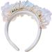 Ginger Ray Birthday Girl Headband | Artificial Flowers & Pearls | Perfect Party Wearable Accessory - Buy Online on GoSupps.com