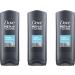  Dove Dove Men Care Clean Comfort Body & Face Wash 400ml x 3 - Buy Online on GoSupps.com