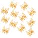 12 Pieces 3D Butterfly Hair Clips Gold Metal Moving Butterfly Hair Barrettes Hair Clamps Pins Claw Clips Cute Butterfly Hair Styling Accessories for Women and Girls