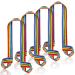 4 Pieces Roller Skate Leash Adjustable Skate Boot Carrier Strap Adjustable Skate Transport Strap Resuable Skate Shoulder Sling Leash for Skates 115 to 120 cm Rainbow Color