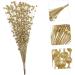 HOMSFOU 3 Bunches Imitation Golden Powder Berry Fake Christmas Picks Christmas Tree Decoration Sparkling Floral Sprays Artificial Berry Twig Stem Autumn Berry Picks Plastic Holly Vase - Buy Online on GoSupps.com