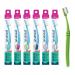 Preserve Eco Friendly Adult Toothbrushes  Made in The USA from Recycled Plastic  Ultra Soft Bristles  Colors Vary  6 Count Colors Vary 6 Count (Pack of 1)