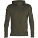 Icebreaker Merino Men's Quantum III Long Sleeve Wool Athletic Zip Up Hoodie - Loden Green - Size Large - Buy Online on GoSupps.com
