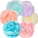 6pcs Bath Loofahs Shower Puff - Bath Loofah Sponges for Shower Loofah Sponge Shower Loofah Bath Puff Body Loofah Bath Sponge Body Sponges for Shower