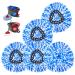 KEEPOW Spin Mop Replacement Head Microfiber Refills Compatible with EasyWring RinseClean 2 Tank Bucket System, 5 Pack Blue,5 Pcs
