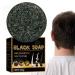 Kirdume Bar Shampoo for Gray Hair Black Soap Bar Shampoo Hair Darkening Gray Hair Coverage Soap Cleansing and Nourishing Hair Kirdume