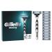 Gillette Mach3 Men's Razor with Lubricated Strips + 11 Refill Blades New